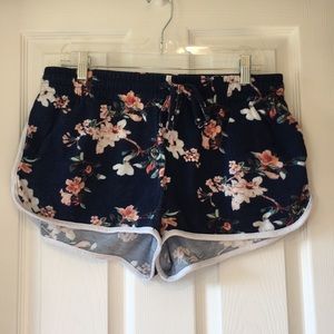 Floral Knit Dolphin Shorts